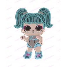 Glamstronaut LOL Dolls Surprise Fill Embroidery Design